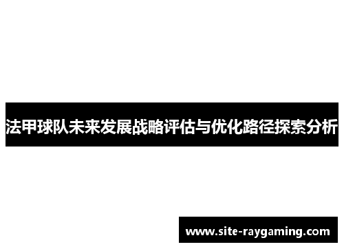 法甲球队未来发展战略评估与优化路径探索分析